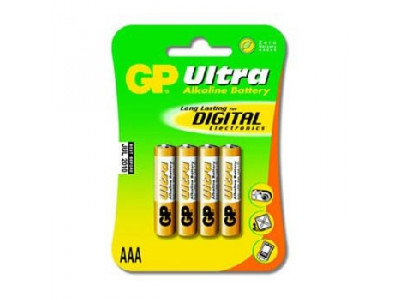 Батерия 1.5V Ultra Alkaline LR03 AAA GP Battery